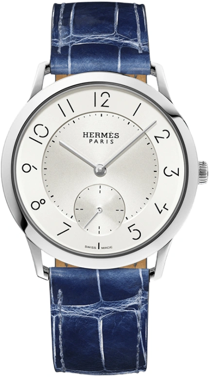 爱马仕,Slim D'Hermès 39.50毫米,39.50毫米,不锈钢,银色,自动上弦,42小时,自制机芯,W043196WW00