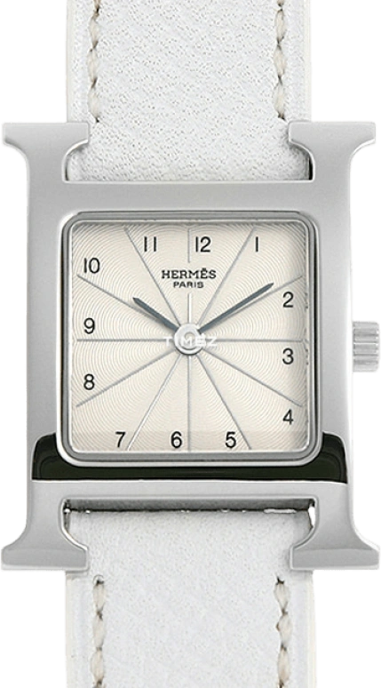 Hermès,H Hour 30x21mm,30x21mm,Stainless Steel,Silver White,Quartz,Sapphire,Square,HH1,HH1.210.260/UBC