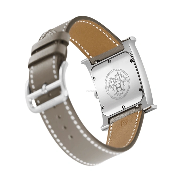 Hermès,Heure H 26x26mm,26x26mm,Stainless Steel,White,Quartz,Sapphire,Crystal Glass,Square,W036796WW00