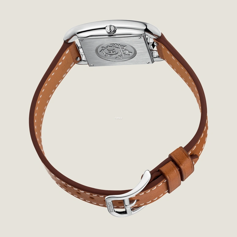 Hermès,Cape Cod 31x23mm,31x23mm,Stainless Steel,White,Quartz,Sapphire,Crystal Glass,Square,W040232WW00