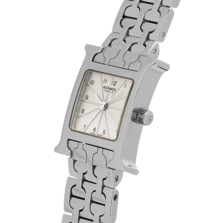 Hermès,H Hour 30x21mm,30x21mm,Stainless Steel,Silver White,Quartz,Sapphire,Crystal Glass,Square,HH1,HH1.110.260/4835