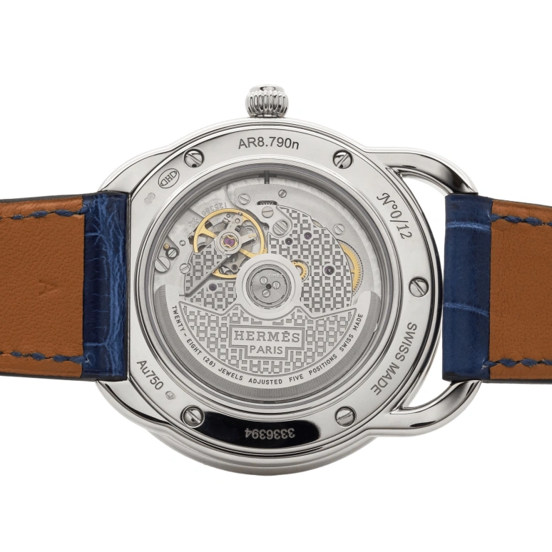 Hermès,Arceau 41mm,41mm,White Gold,Multi-Color,Automatic,50hours,In-house Caliber,MYTHIQUE PHOENIX COLORIAGES