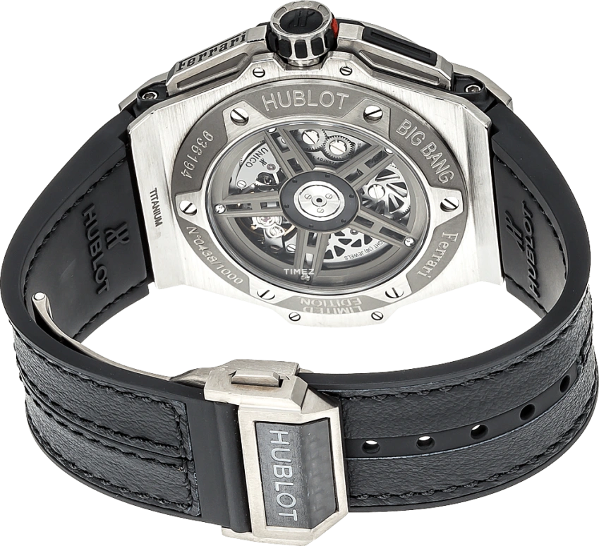 Hublot,Classic Fusion 45.50mm,45.50mm,Titanium,Titanium Gold,Black,Skeleton,Automatic,Chronograph,Day,401,401.NX.0123.GR