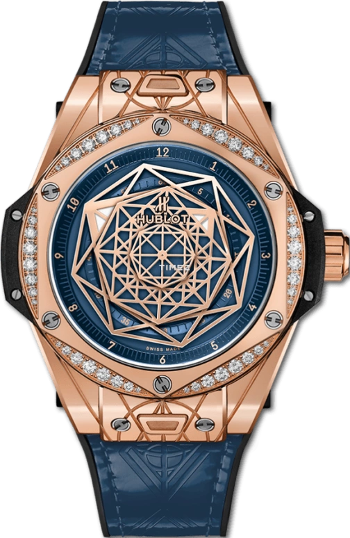 Hublot,Big Bang 39mm,39mm,KING GOLD,Blue,Automatic,50hours,In-house Caliber,465,465.OS.7189.VR.1204.MXM19