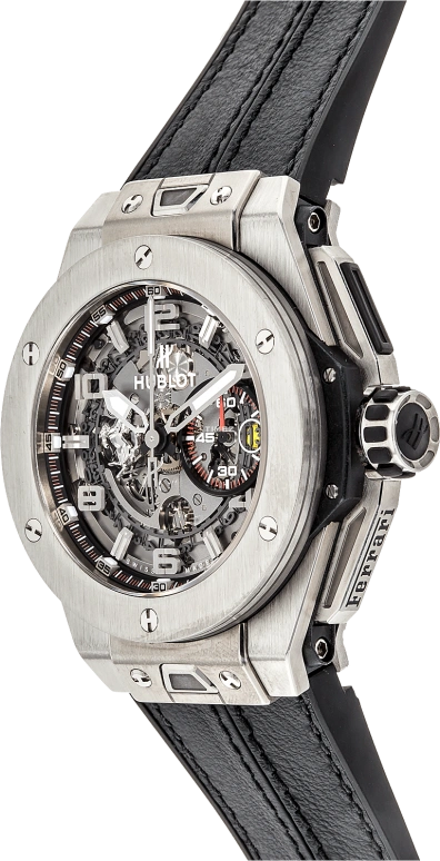Hublot,Classic Fusion 45.50mm,45.50mm,Titanium,Titanium Gold,Black,Skeleton,Automatic,Chronograph,Day,401,401.NX.0123.GR