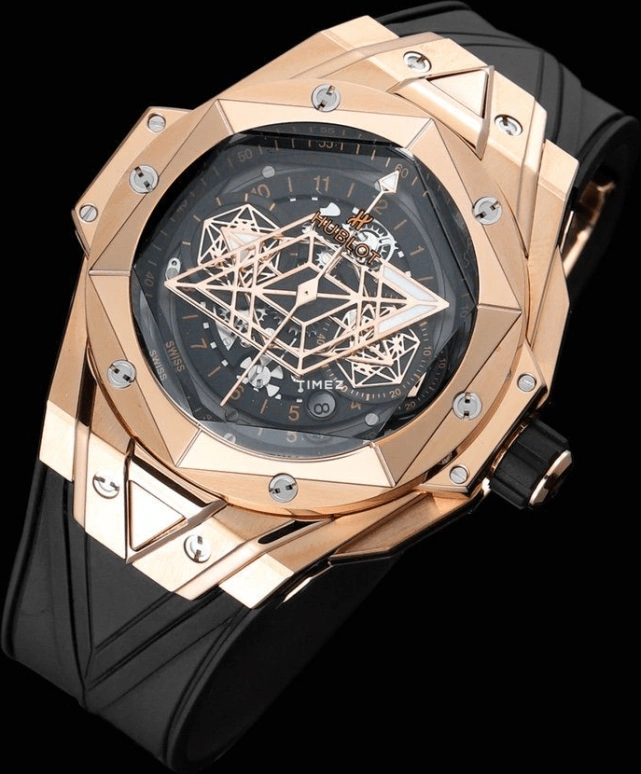 Hublot,Big Bang 45mm,45mm,KING GOLD,Titanium Gold,Black,Automatic,Chronograph,Day,Flyback,Retrograde,72hours,In-house Caliber,418,418.OX.1108.RX.MXM19