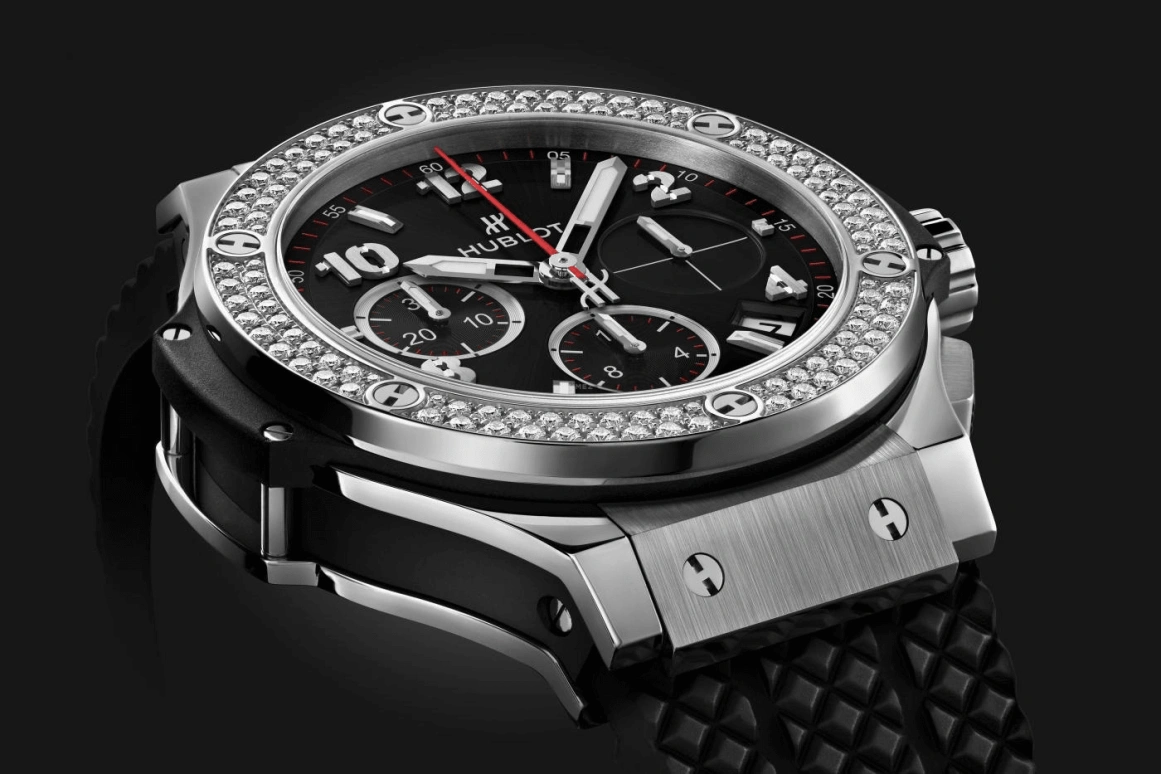 Hublot,Big Bang 41mm,41mm,Stainless Steel,Black,Automatic,Chronograph,Day,341,341.SX.130.RX.114