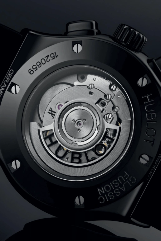 Hublot,Classic Fusion 45mm,45mm,Titanium,Ceramic,Resin,Black,Automatic,Chronograph,Date,521,521.CM.1171.RX