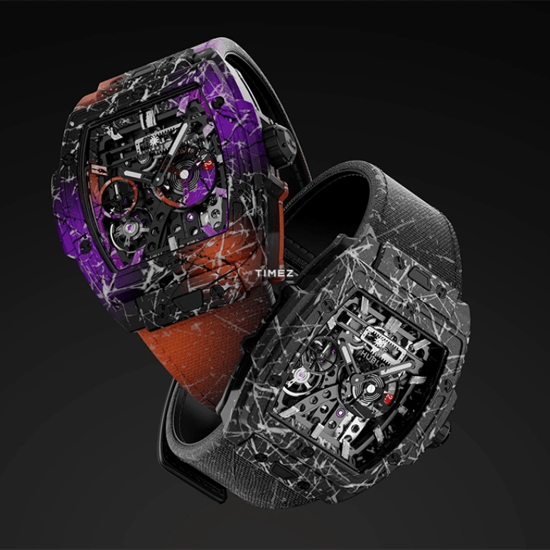 宇舶,Big Bang灵魂 45毫米,45毫米,复合混凝土,黑色,手动上弦,动力储存指示,240小时,614,614.XCN.1171.NR.STR25