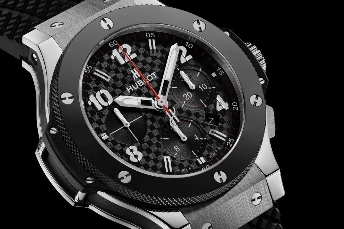 Hublot,Big Bang 44mm,44mm,Ceramic,Stainless Steel,Black,Automatic,Chronograph,Date,301,301.SB.131.RX