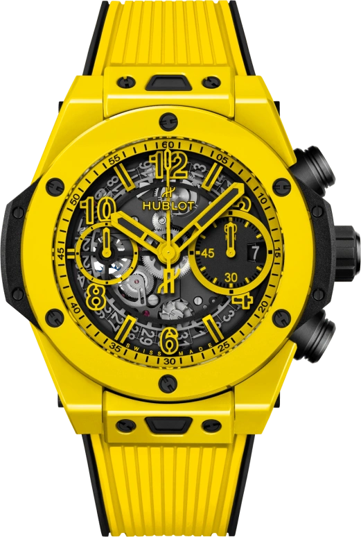 Hublot,Big Bang 42mm,42mm,Ceramic,Luminous,Yellow,Black,Automatic,Chronograph,Day,Novak Djokovic,441,441.CY.471Y.RX