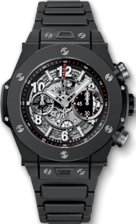 Hublot,Big Bang 45mm,45mm,Titanium,Ceramic,Resin,Grey,Automatic,Chronograph,Day,Flyback,Hollow Out,72hours,In-house Caliber,411,411.CI.1170.CI