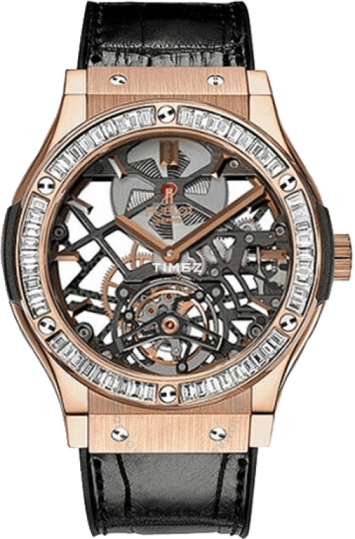 Hublot,Classic Fusion 45mm,45mm,Rose Gold,Skeleton,Automatic,Tourbillon,120hours,505,505.OX.0180.LR.1904