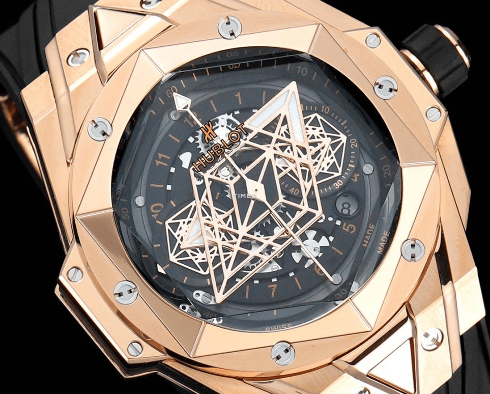 Hublot,Big Bang 45mm,45mm,KING GOLD,Titanium Gold,Black,Automatic,Chronograph,Day,Flyback,Retrograde,72hours,In-house Caliber,418,418.OX.1108.RX.MXM19