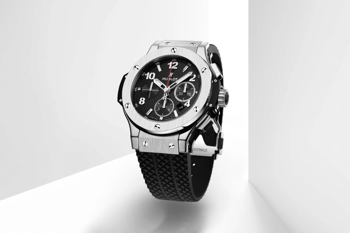 Hublot,Big Bang 44mm,44mm,Stainless Steel,Black,Automatic,Chronograph,Date,301,301.SX.130.RX