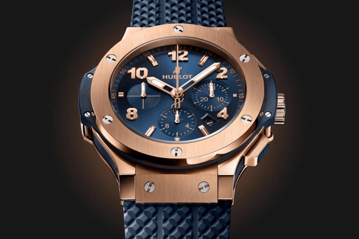 Hublot,Big Bang 44mm,44mm,Rose Gold,Blue,Automatic,42hours,In-house Caliber,301,301.PX.710.RX