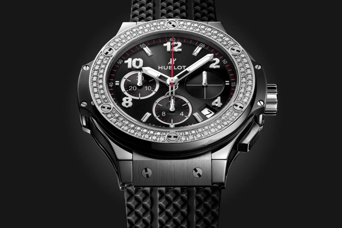 Hublot,Big Bang 41mm,41mm,Stainless Steel,Black,Automatic,Chronograph,Day,341,341.SX.130.RX.114