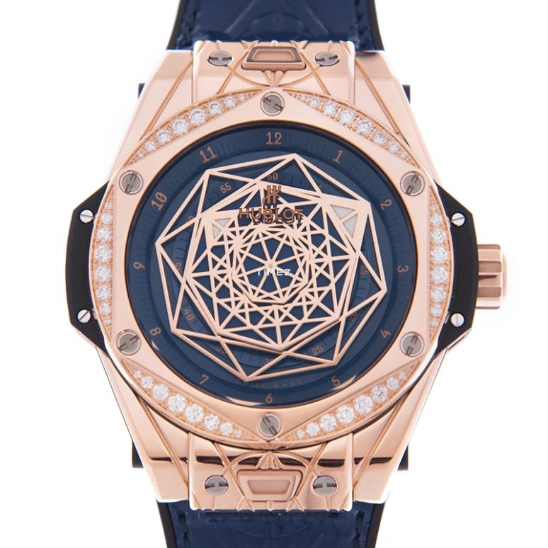 Hublot,Big Bang 39mm,39mm,KING GOLD,Blue,Automatic,50hours,In-house Caliber,465,465.OS.7189.VR.1204.MXM19