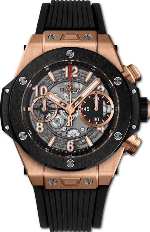 Hublot,Big Bang 42mm,42mm,Ceramic,Red Gold,Skeleton,Automatic,Chronograph,Date,Flyback,Hollow Out,72hours,In-house Caliber,441,441.OM.1180.RX