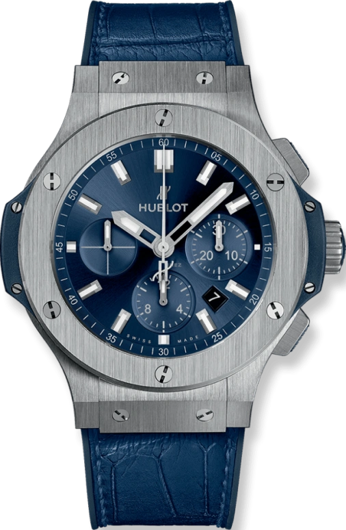 Hublot,Big Bang 44mm,44mm,Stainless Steel,Blue,Automatic,Chronograph,Date,301,301.SX.7170.LR