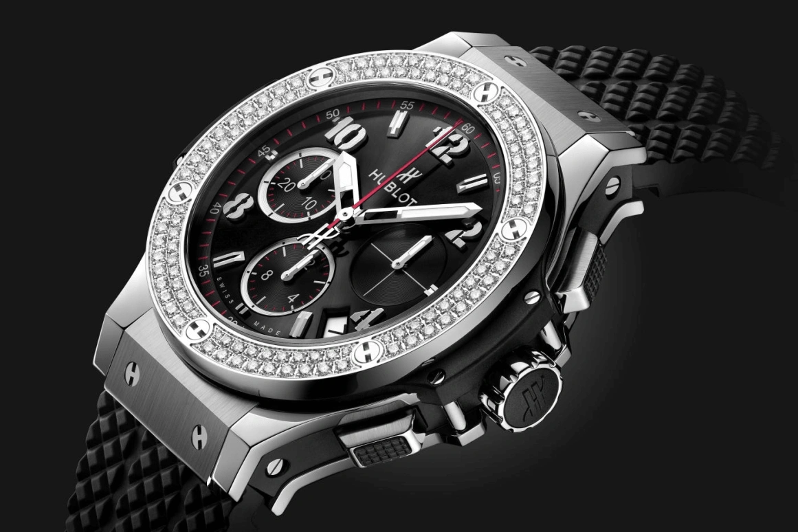 Hublot,Big Bang 41mm,41mm,Stainless Steel,Black,Automatic,Chronograph,Day,341,341.SX.130.RX.114