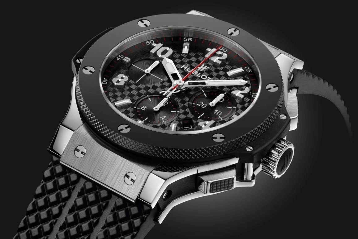 Hublot,Big Bang 44mm,44mm,Ceramic,Stainless Steel,Black,Automatic,Chronograph,Date,301,301.SB.131.RX