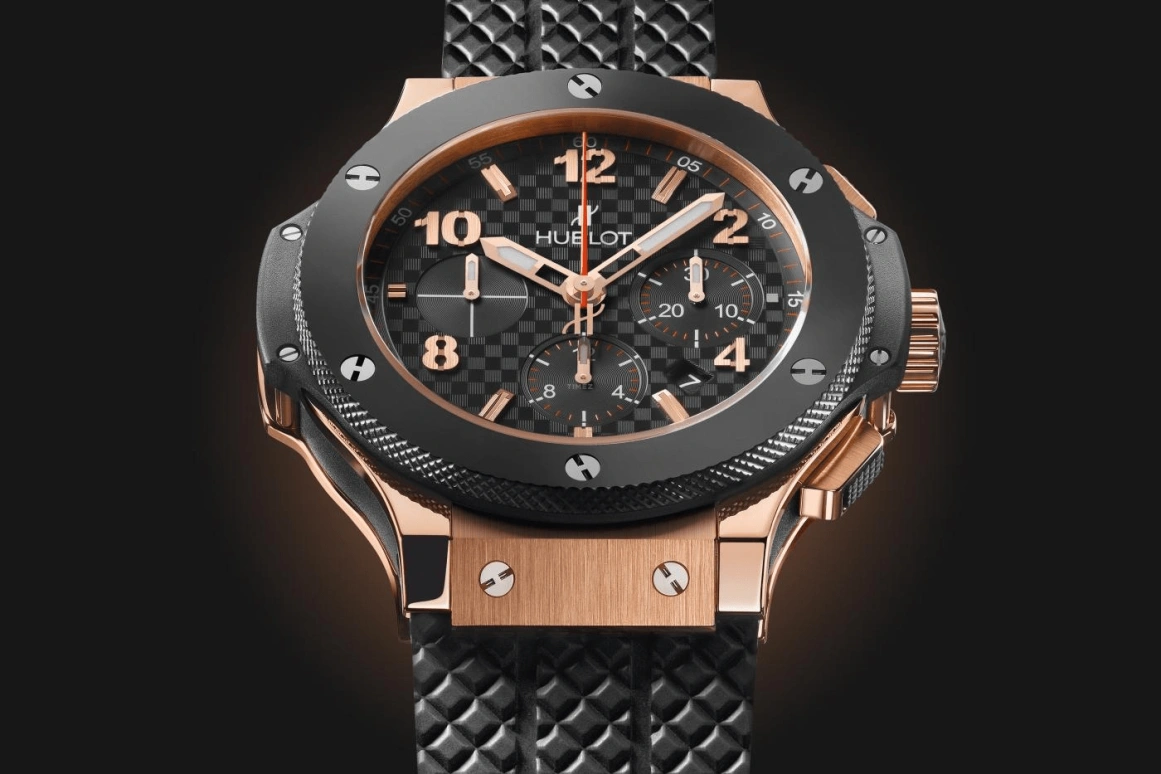 Hublot,Big Bang 44mm,44mm,Ceramic,Red Gold,Black,Grey,Automatic,Chronograph,Day,301,301.PB.131.RX