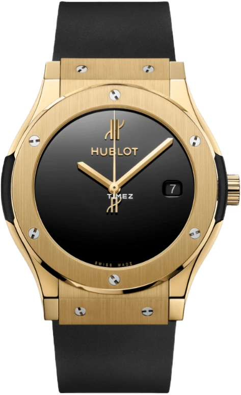 Hublot,Classic Fusion 45mm,45mm,Yellow Gold,Black,Automatic,Day,42hours,511,511.VX.1280.RX.MDM40