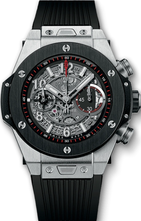 Hublot,Big Bang 45mm,45mm,Titanium,Ceramic,Aluminium,Skeleton,Automatic,Chronograph,Date,Flyback,Hollow Out,72hours,In-house Caliber,411,411.NM.1170.RX