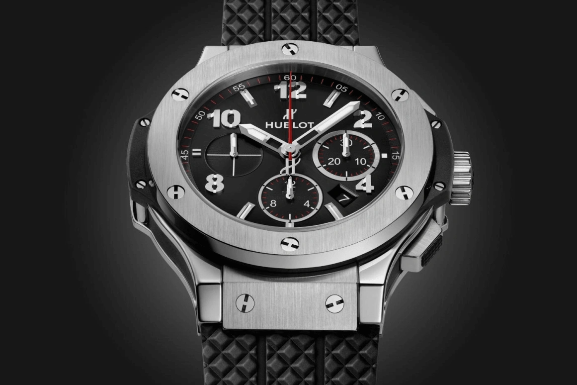 Hublot,Big Bang 44mm,44mm,Stainless Steel,Black,Automatic,Chronograph,Date,301,301.SX.130.RX