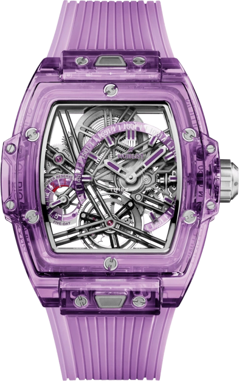 Hublot,Spirit of Big Bang 42mm,42mm,Sapphire,Purple,Chronograph,Power Reserve Indicator,Tourbillon,645,645.JM.0120.RT