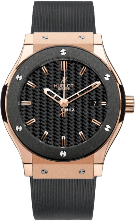 Hublot,Classic Fusion 42mm,42mm,Rose Gold,Black,Automatic,542,542.PM.1780.RX