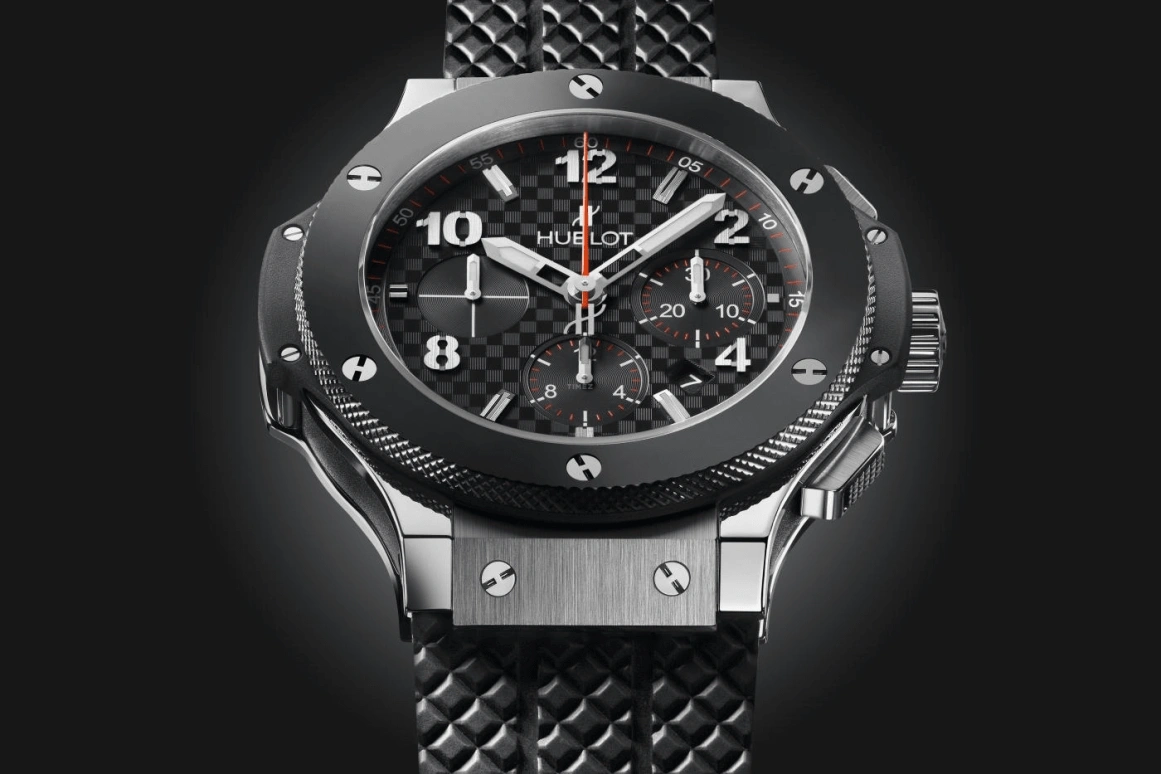 Hublot,Big Bang 44mm,44mm,Ceramic,Stainless Steel,Black,Automatic,Chronograph,Date,301,301.SB.131.RX