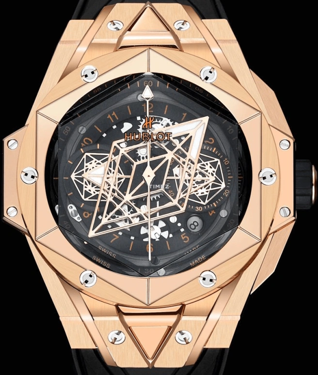 Hublot,Big Bang 45mm,45mm,KING GOLD,Titanium Gold,Black,Automatic,Chronograph,Day,Flyback,Retrograde,72hours,In-house Caliber,418,418.OX.1108.RX.MXM19