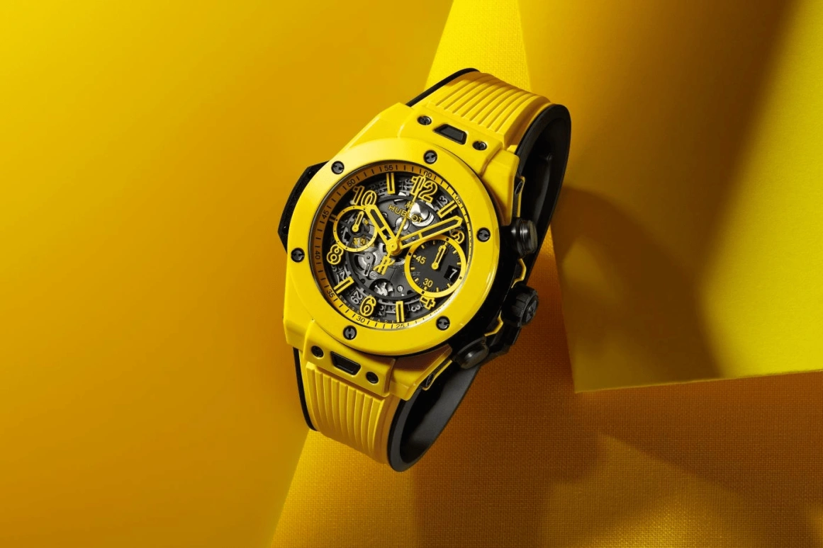 Hublot,Big Bang 42mm,42mm,Ceramic,Luminous,Yellow,Black,Automatic,Chronograph,Day,Novak Djokovic,441,441.CY.471Y.RX