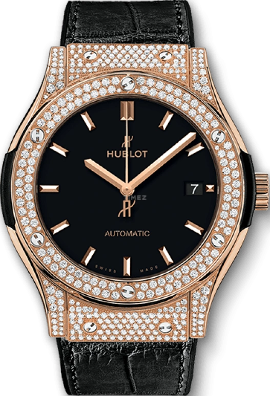 Hublot,Classic Fusion 45mm,45mm,Red Gold,Resin,Black,Automatic,Date,42hours,511,511.OX.1181.LR.1704