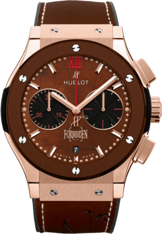 Hublot,Classic Fusion 45mm,45mm,Titanium,Ceramic,Resin,Brown,Automatic,Chronograph,Date,521,521.OC.0589.VR.OPX14