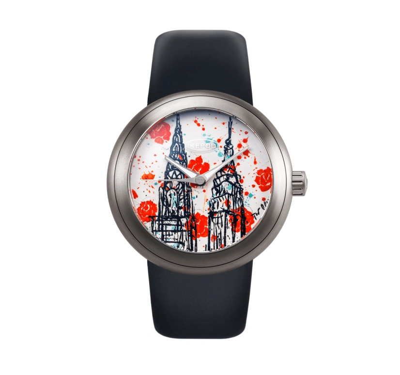 艾克宝,Horopod 44毫米,44毫米,钛,多色,自动上弦,圆形,钛灰色,Spring Back