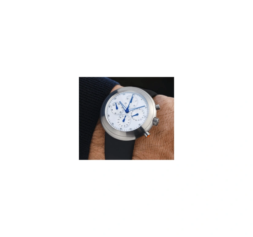 艾克宝,Hemipode 41毫米,41毫米,钛,白色,自动上弦,计时,日历,HE01,HE01-RU-LB