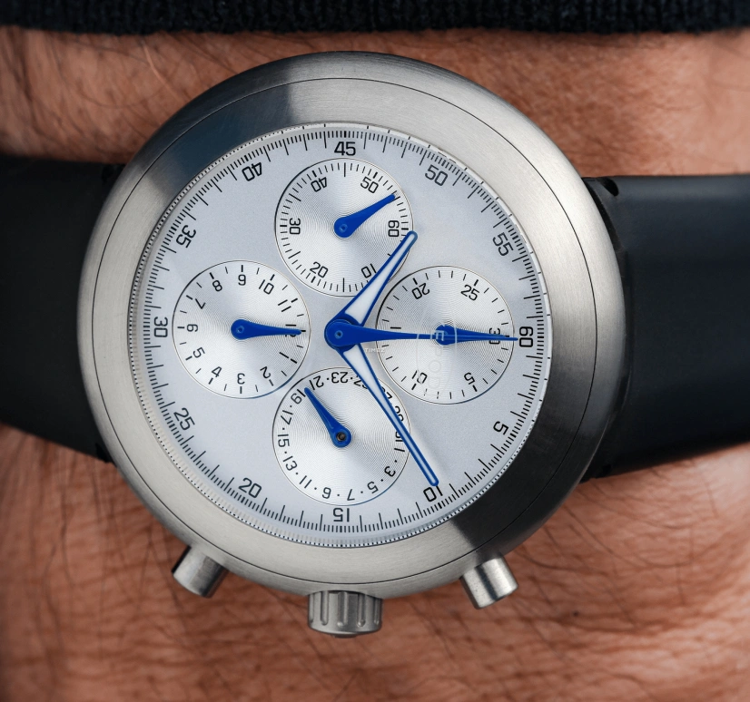 艾克宝,Hemipode 41毫米,41毫米,钛,白色,自动上弦,计时,日历,HE01,HE01-RU-LB