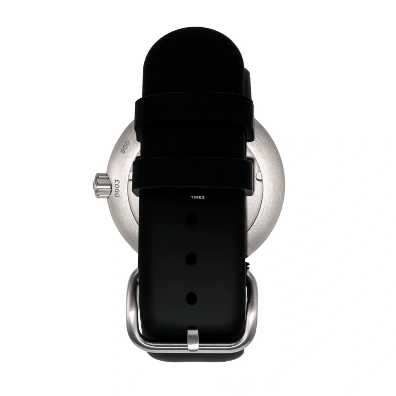 Ikepod,Duopod 42mm,42mm,Stainless Steel,Blue,Quartz,Round,Silver,D007SILB