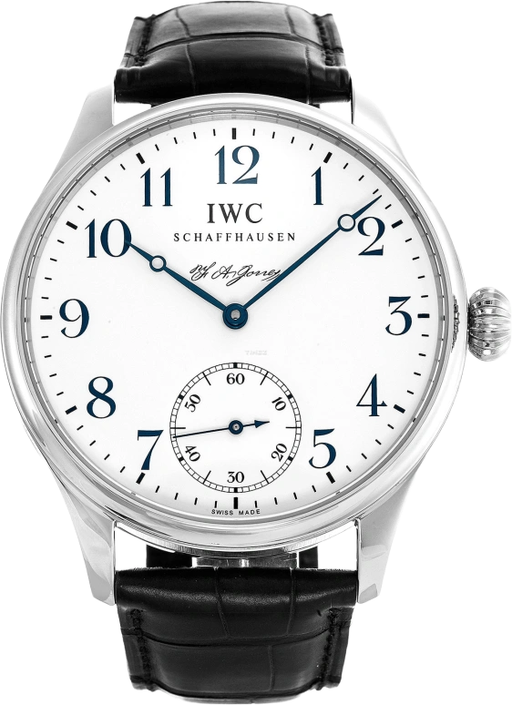 IWC,Portugieser 43mm,43mm,Stainless Steel,White,Handwound,46hours,In-house Caliber,IW544203