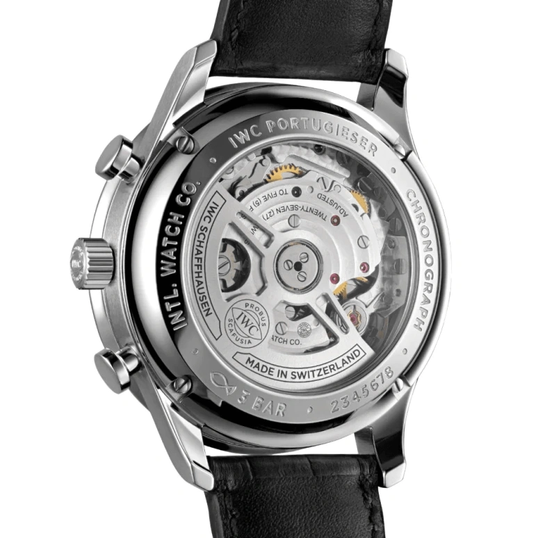 IWC,Portugieser 41mm,41mm,Stainless Steel,Green,Automatic,Chronograph,Column Wheel,IW371615