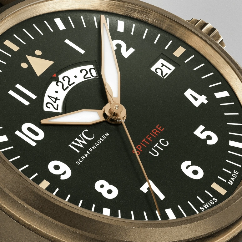 IWC,Pilot 41mm,41mm,Bronze,Green,Automatic,Day,Dule Time,Anti-magnetic,IW327101