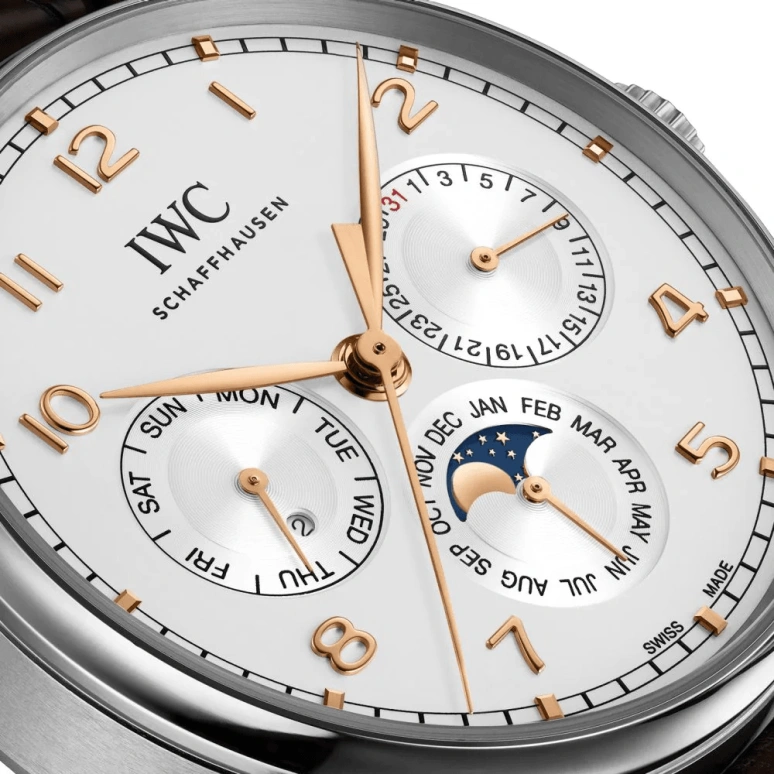 IWC,Portugieser 42.40mm,42.40mm,Stainless Steel,Silver,Automatic,Moonphase,Leap Year,Month,Date,60hours,In-house Caliber,IW344203