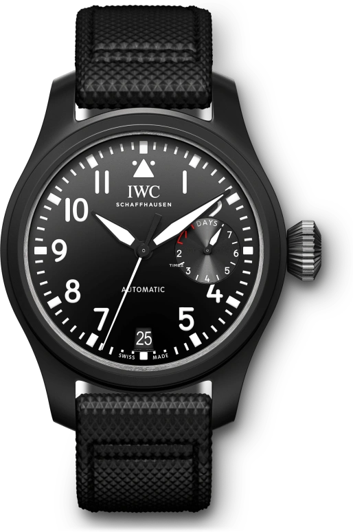 IWC,Big Pilot 46mm,46mm,Titanium,Ceramic,Black,Automatic,Day,Power Reserve Indicator,IW502001