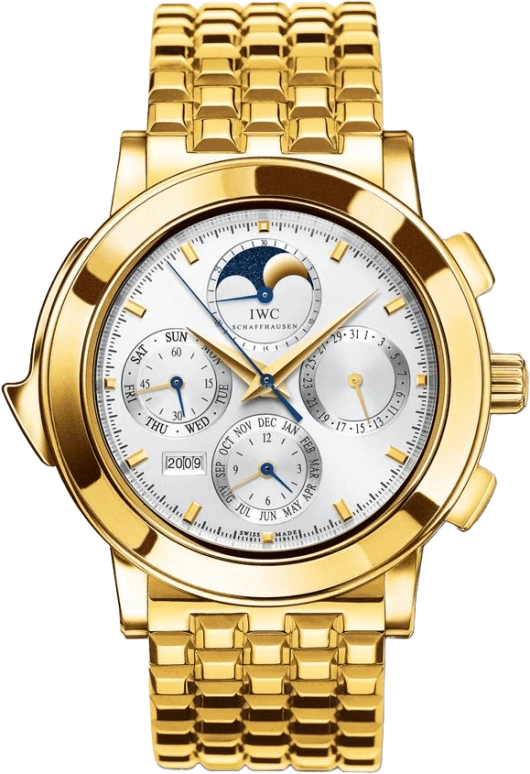 IWC,Grande Complication 42.20mm,42.20mm,Yellow Gold,Silver,Automatic,Chronograph,Moonphase,Perpetual Calendar,Month,44hours,In-house Caliber,IW927024