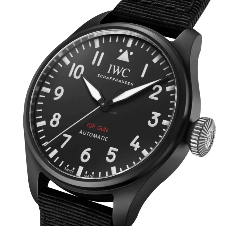 IWC,Big Pilot 43.80mm,43.80mm,Titanium,Ceramic,Black,Automatic,Anti-magnetic,60hours,IW329801