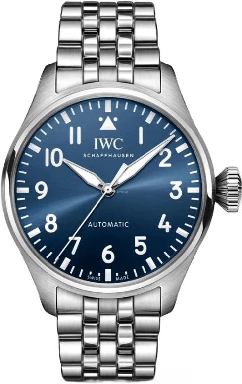 IWC,Big Pilot 43mm,43mm,Stainless Steel,Blue,Automatic,60hours,In-house Caliber,IW329304