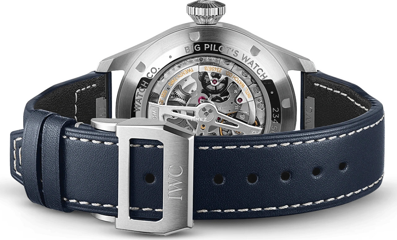 IWC,Big Pilot 43mm,43mm,Stainless Steel,Blue,Automatic,60hours,In-house Caliber,Timothée Chalamet,IW329303